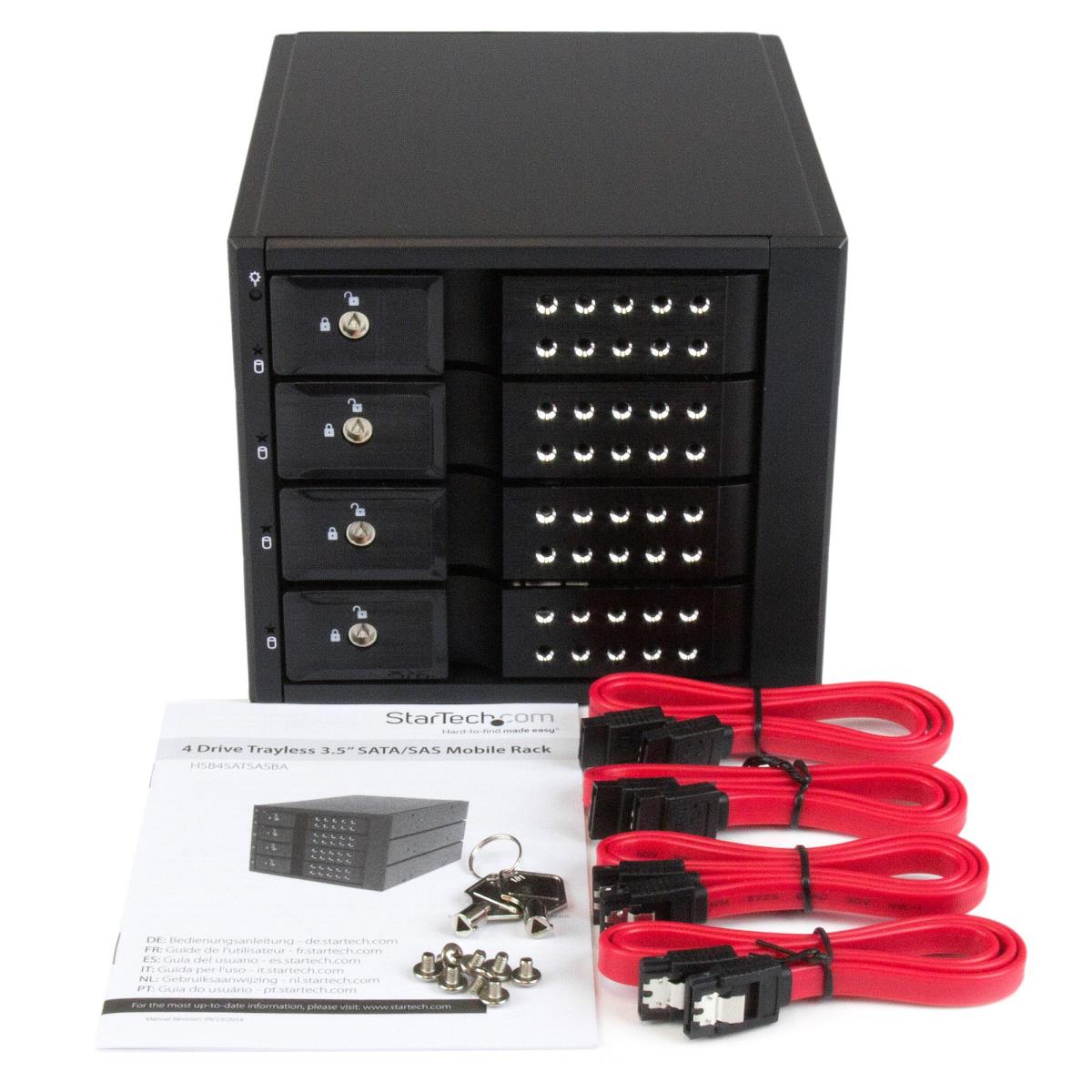 HDD Trayless Mobile Rack Backplane 4 Bay 3.5in SATA / SAS