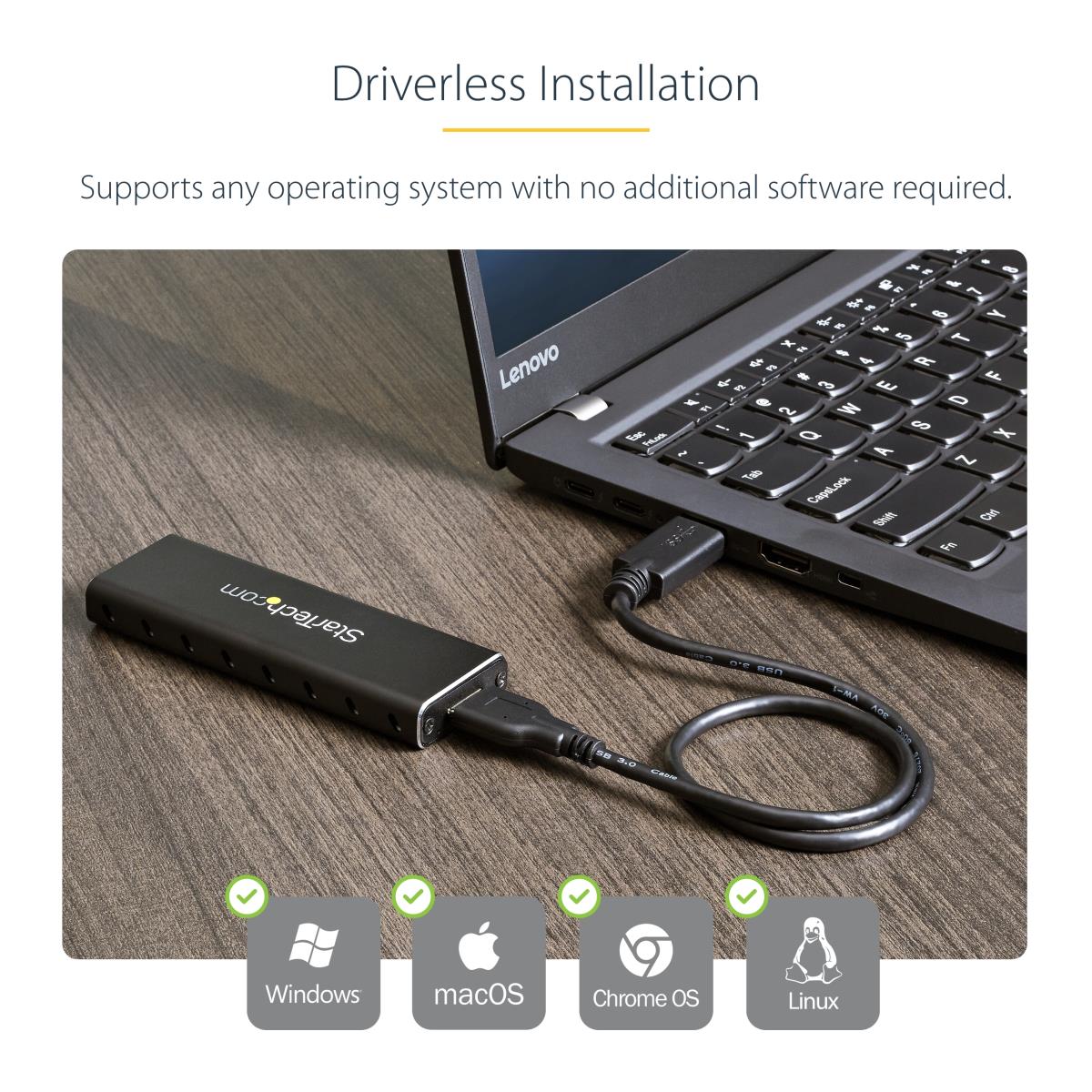 SSD Enclosure W/ Uasp USB 3.0 To M.2 SATA External