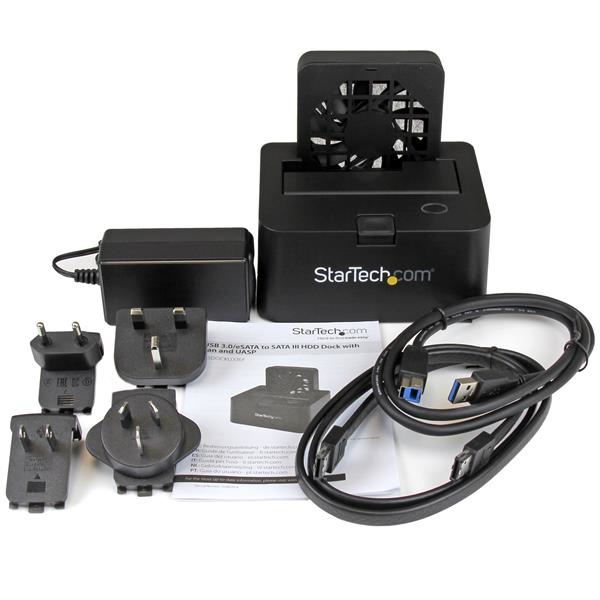 Docking Station - External For 2.5in Or 3.5in SATA III 6gbps Hard Drives - ESATA Or USB 3.0 With Uasp