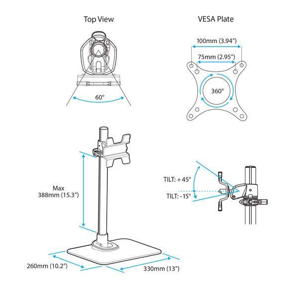 Desktop Monitor Stand With Cable Hook