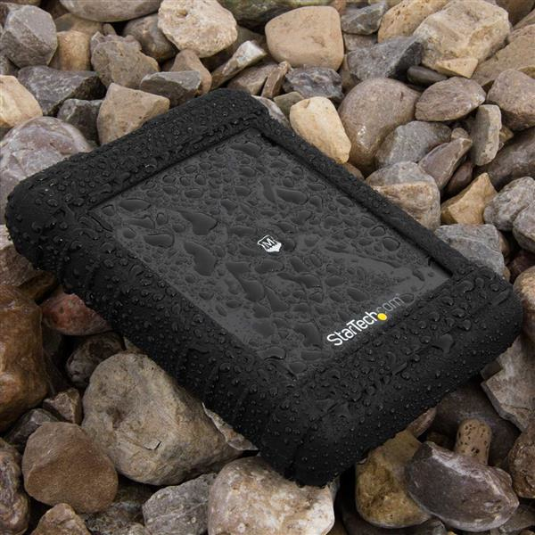 Rugged Hard Drive Enclosure - USB 3.0 To 2.5in SATA 6gbps HDD Or SSD - Uasp