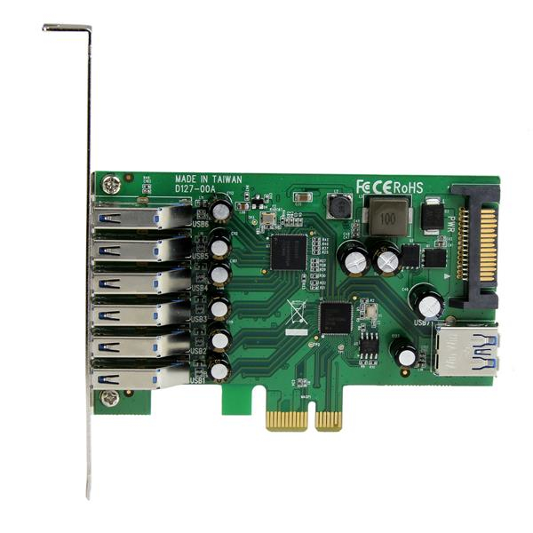 Pci-e USB 3.0 Card 7-port - Standard And Low-profile Design