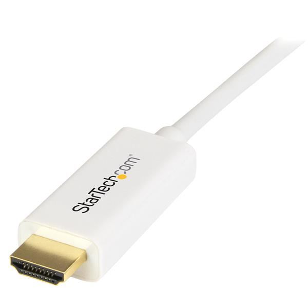 Mini DisplayPort To Hdmi Converter Cable 4k 1m White