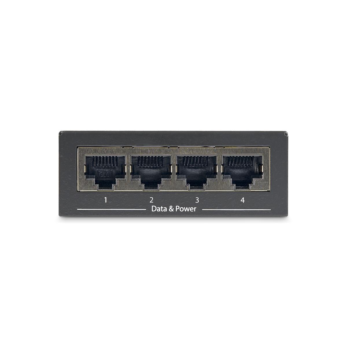 Gigabit Midspan 4-port - Poe+ Injector - 802.3at/af