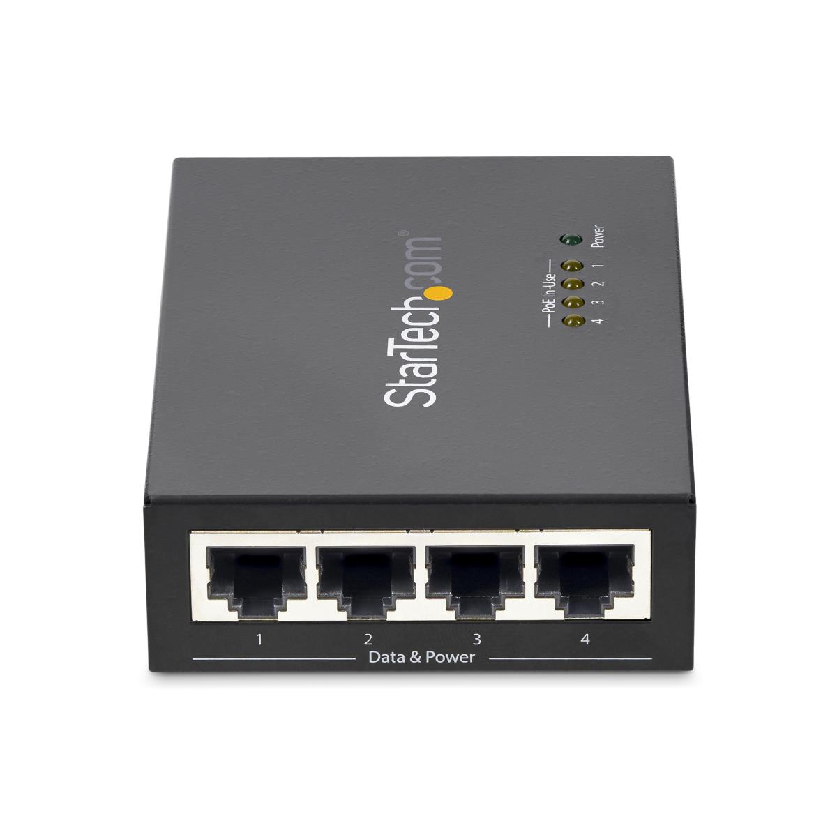 Gigabit Midspan 4-port - Poe+ Injector - 802.3at/af