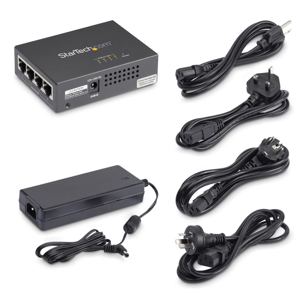 Gigabit Midspan 4-port - Poe+ Injector - 802.3at/af