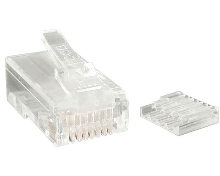 Rj45 Stranded Modular Plug Connector CAT6 50pk