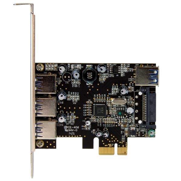 Adapter Card1 4port Pci-e USB 3.0 Internal & 3 External Ports