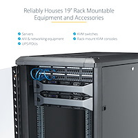 Knock-down Server Rack Cabinet With Casters 25u 36in