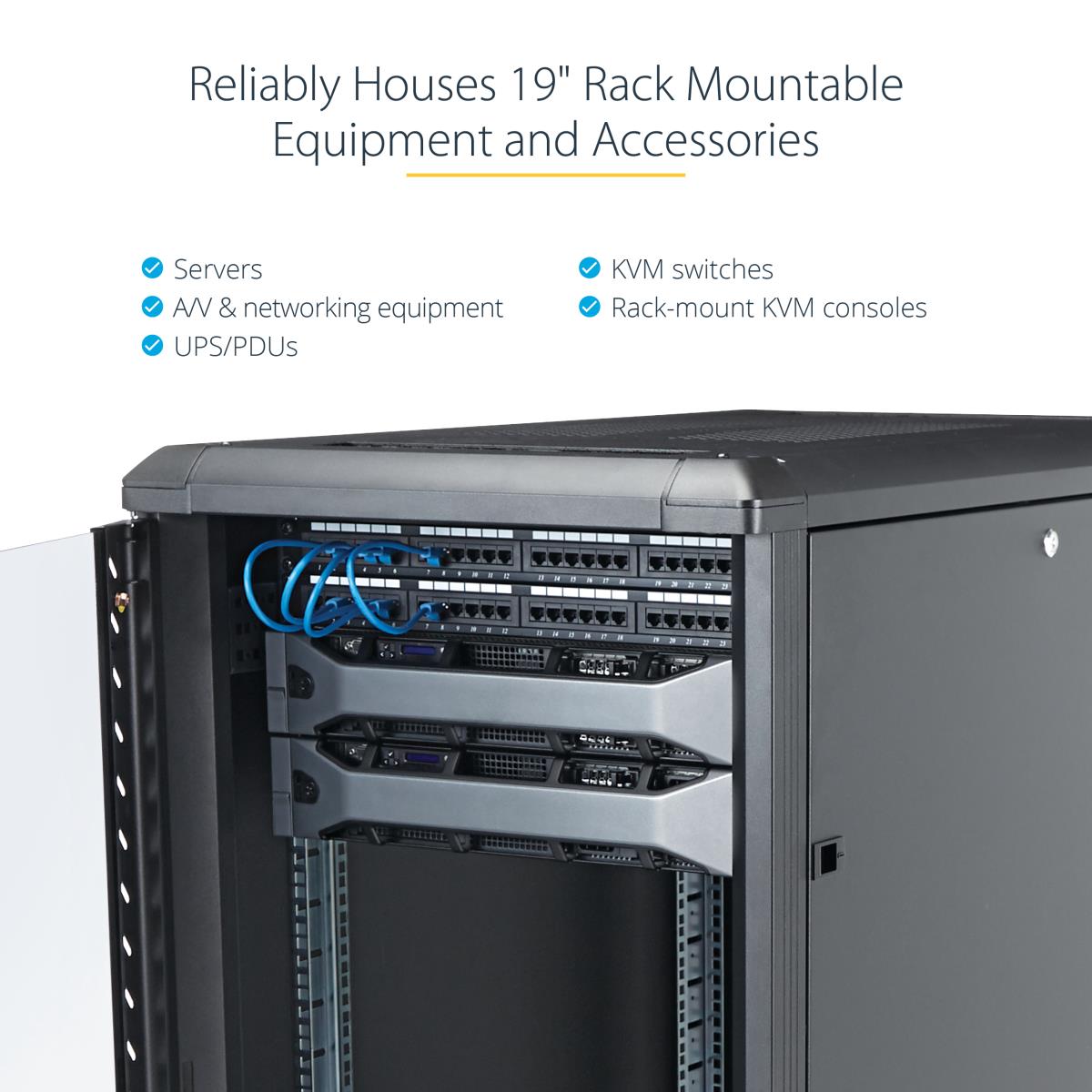 Knock-down Server Rack Cabinet With Casters 25u 36in