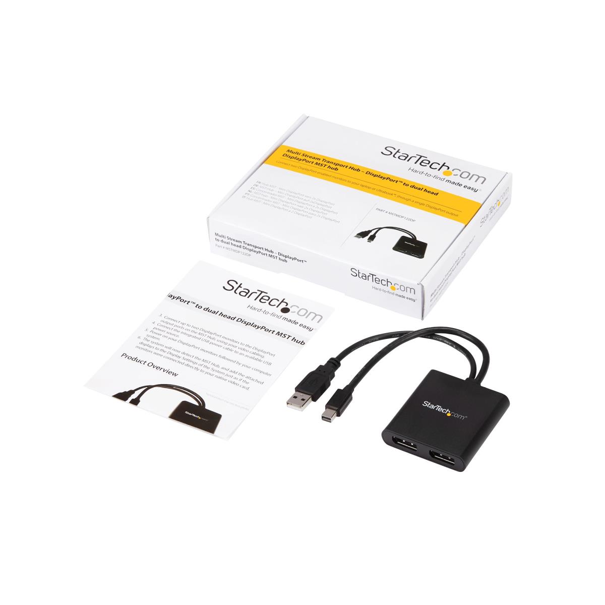 Mst Hub - Mini DisplayPort To 2x DisplayPort