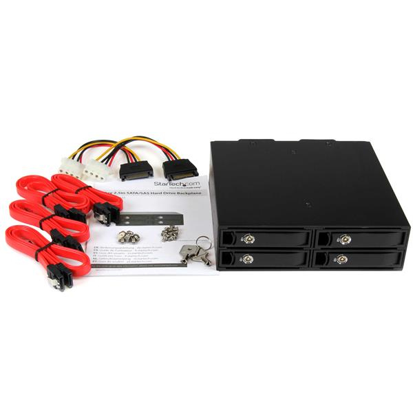 Mobile Rack Backplane For 2.5in Sata/SAS Drives 4-bay