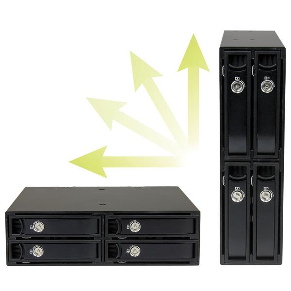 Mobile Rack Backplane For 2.5in Sata/SAS Drives 4-bay
