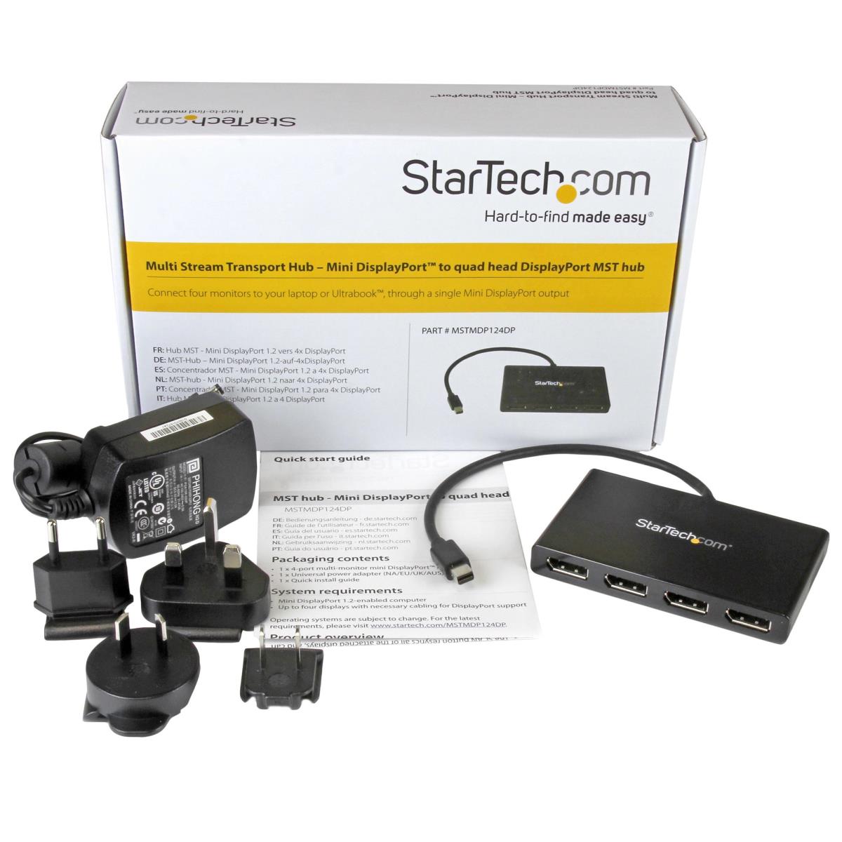 Mst Hub - Mini DisplayPort To 4x DisplayPort