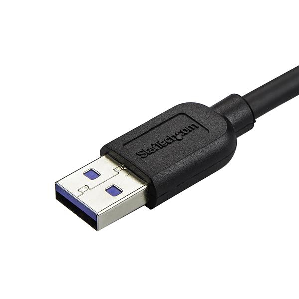 Slim Micro USB 3.0 Cable - Left-angle Micro-USB - 2m