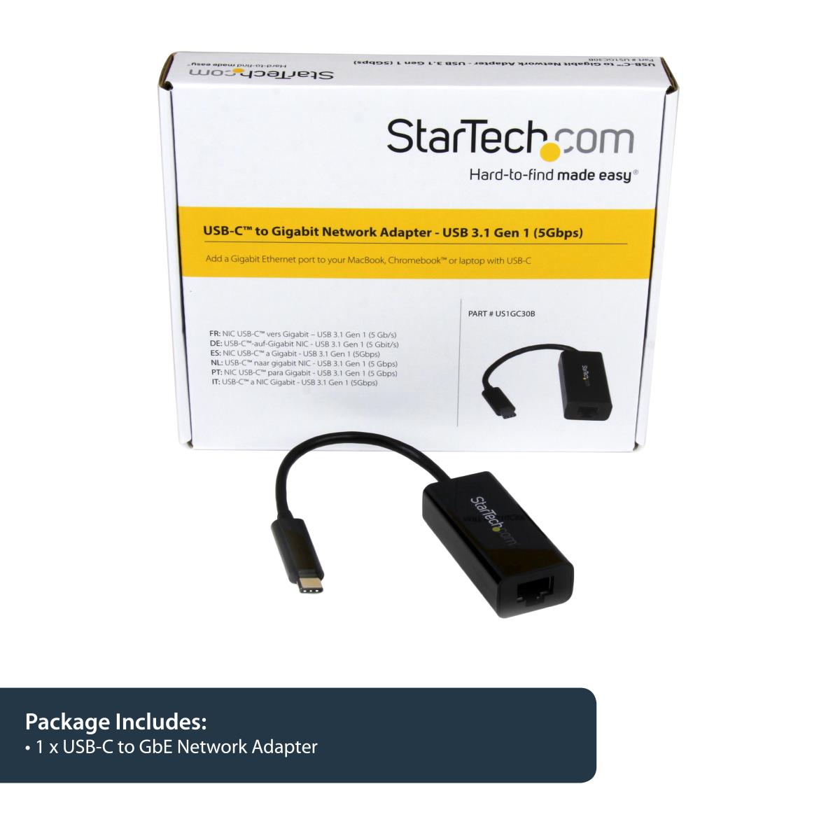 USB-c To Gigabit Network Adapter - USB 3.1 Gen 1 (5 Gbps)