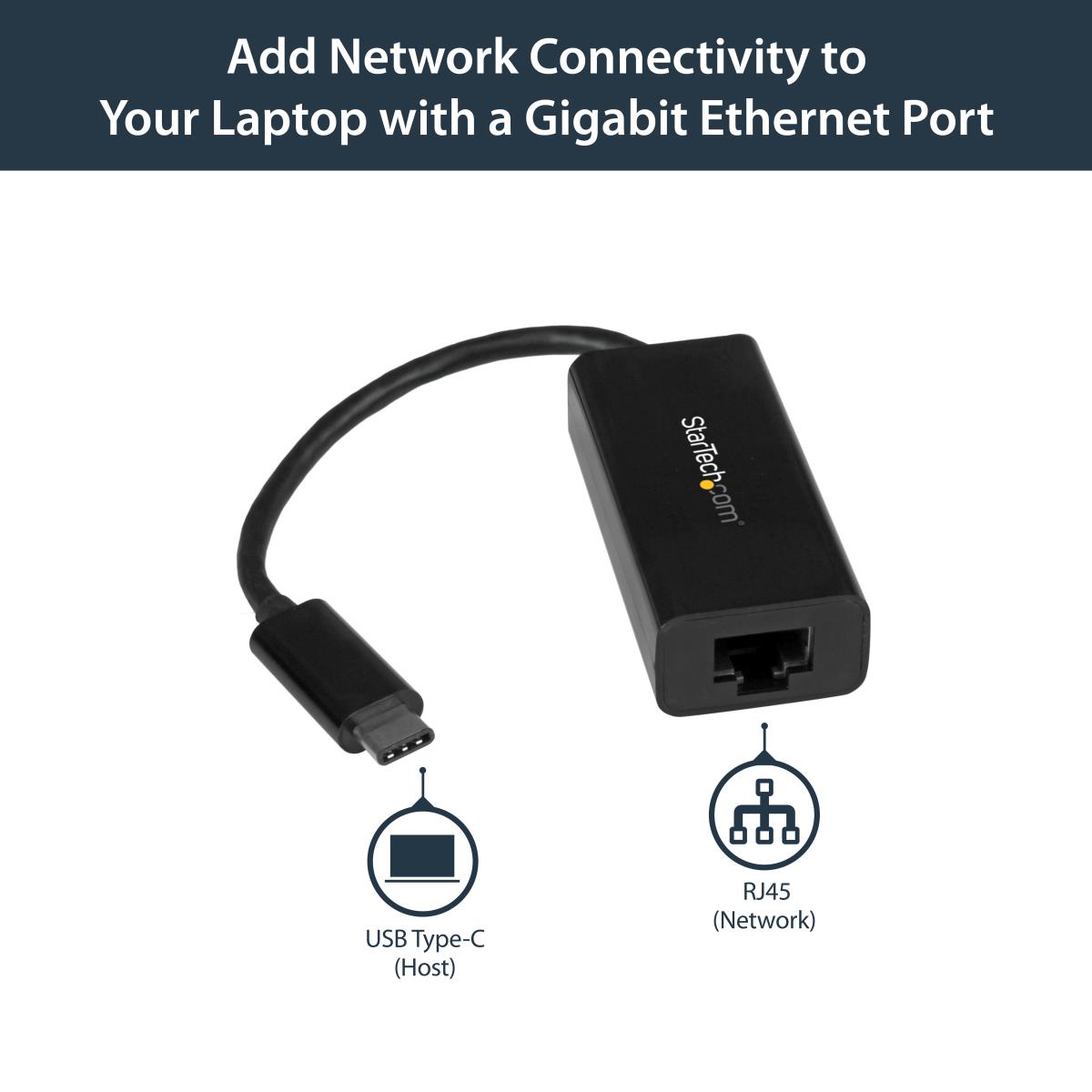 USB-c To Gigabit Network Adapter - USB 3.1 Gen 1 (5 Gbps)