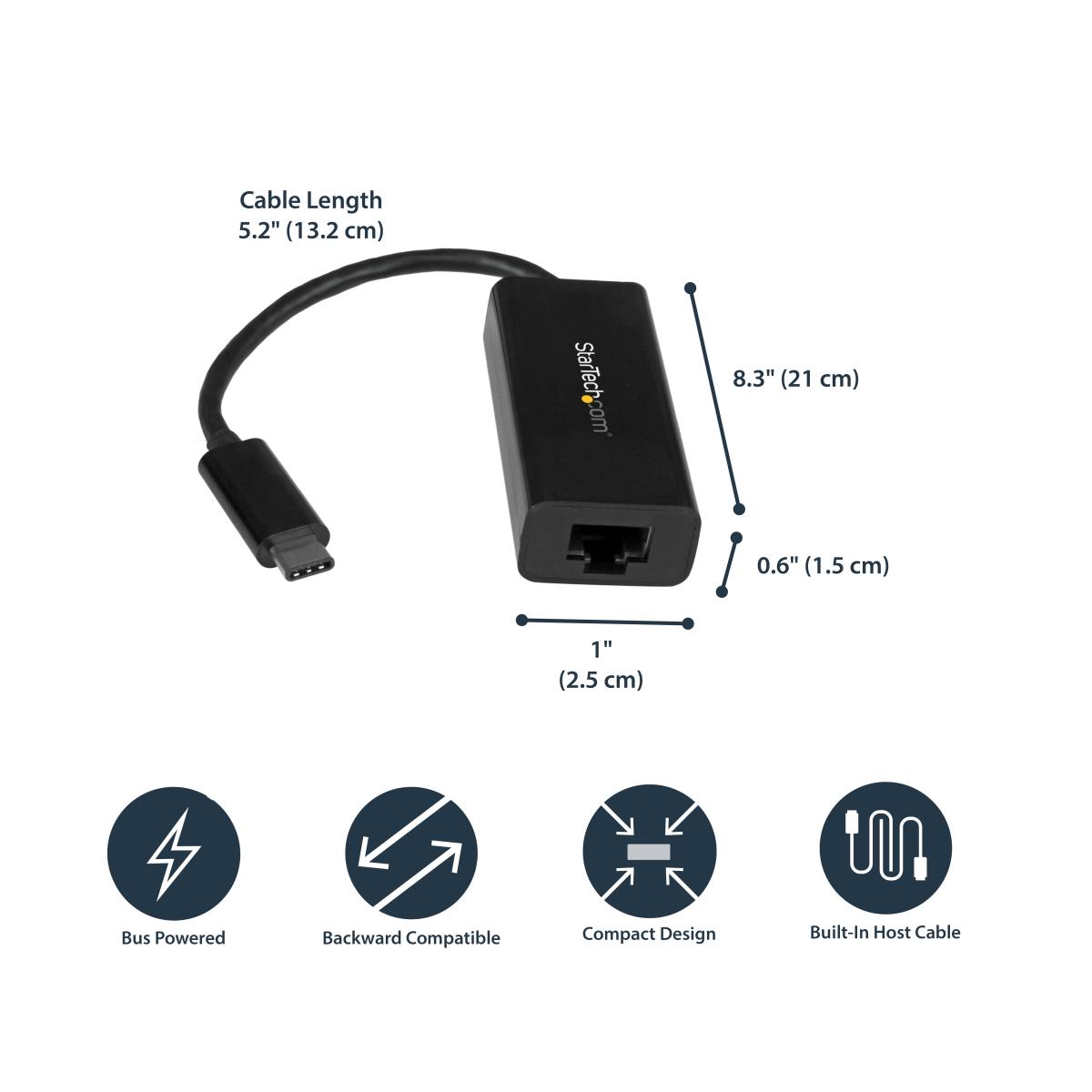 USB-c To Gigabit Network Adapter - USB 3.1 Gen 1 (5 Gbps)