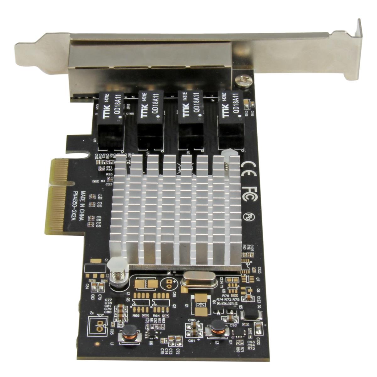 Gigabit Network Adapter Card 4port W/ Intel i350-am4 Chip Pci-e In