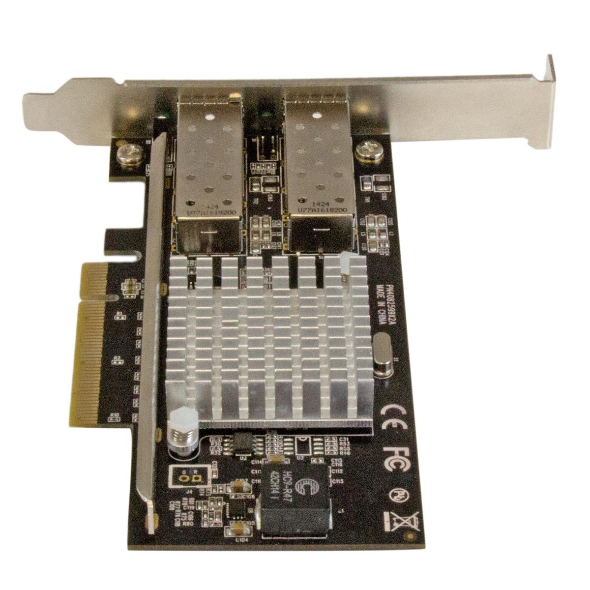 2-port 10g Fiber Network Card With Open Sfp+ - Pci-e, Intel Chip