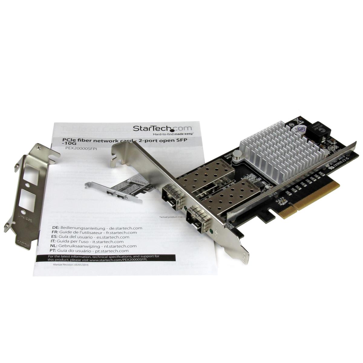 2-port 10g Fiber Network Card With Open Sfp+ - Pci-e, Intel Chip