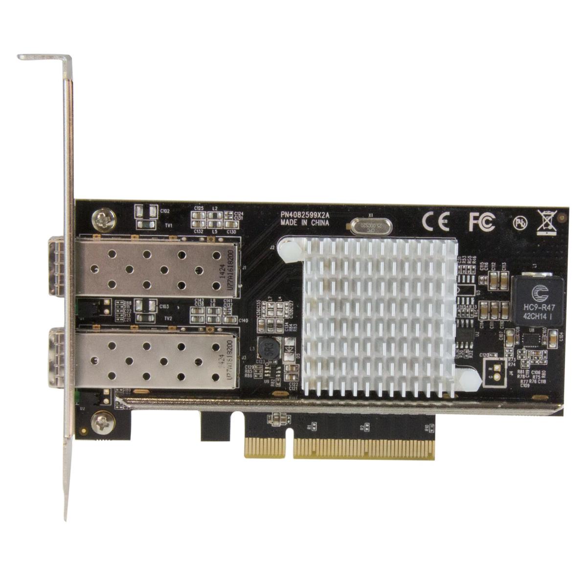 2-port 10g Fiber Network Card With Open Sfp+ - Pci-e, Intel Chip