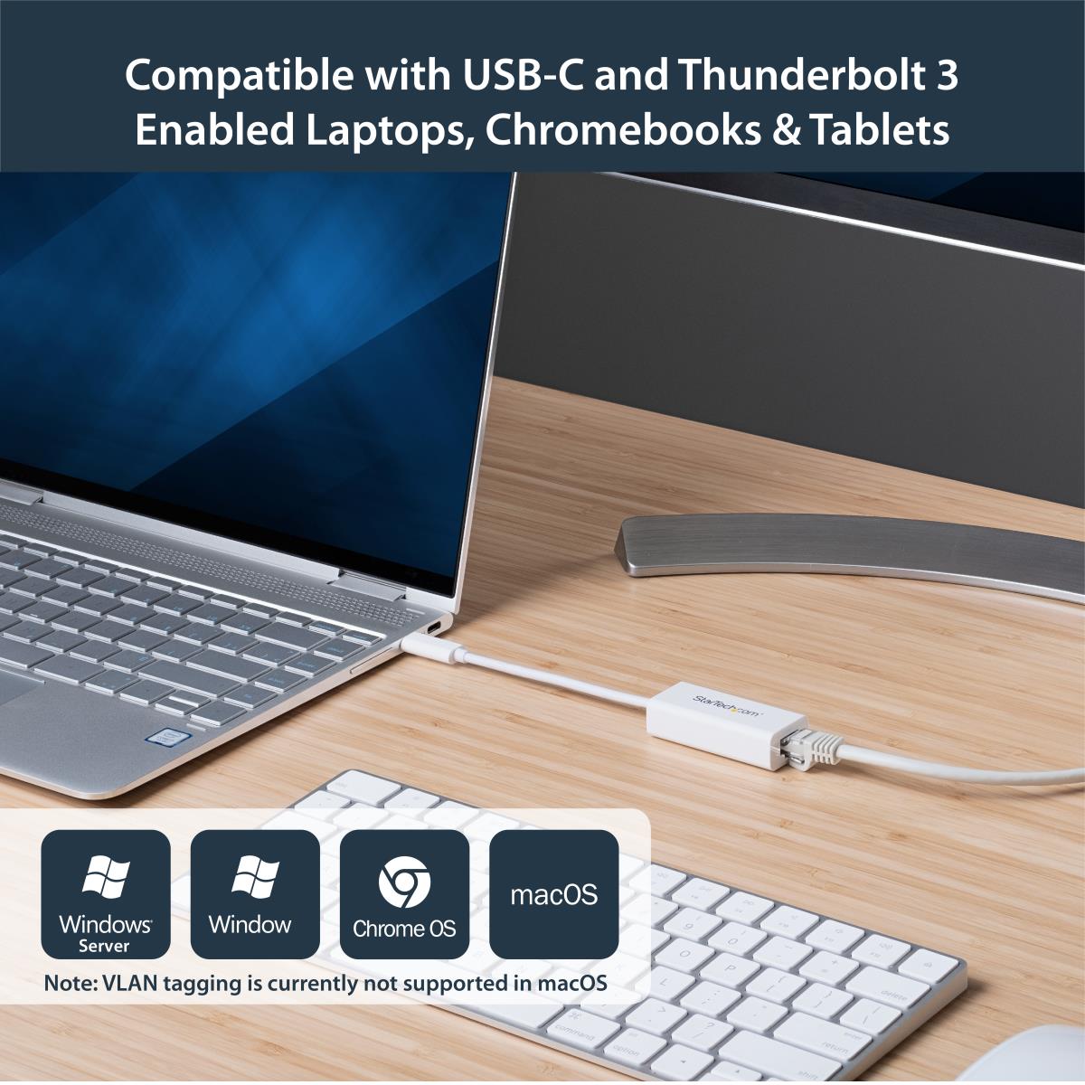 USB-c To Gigabit Network Adapter - White