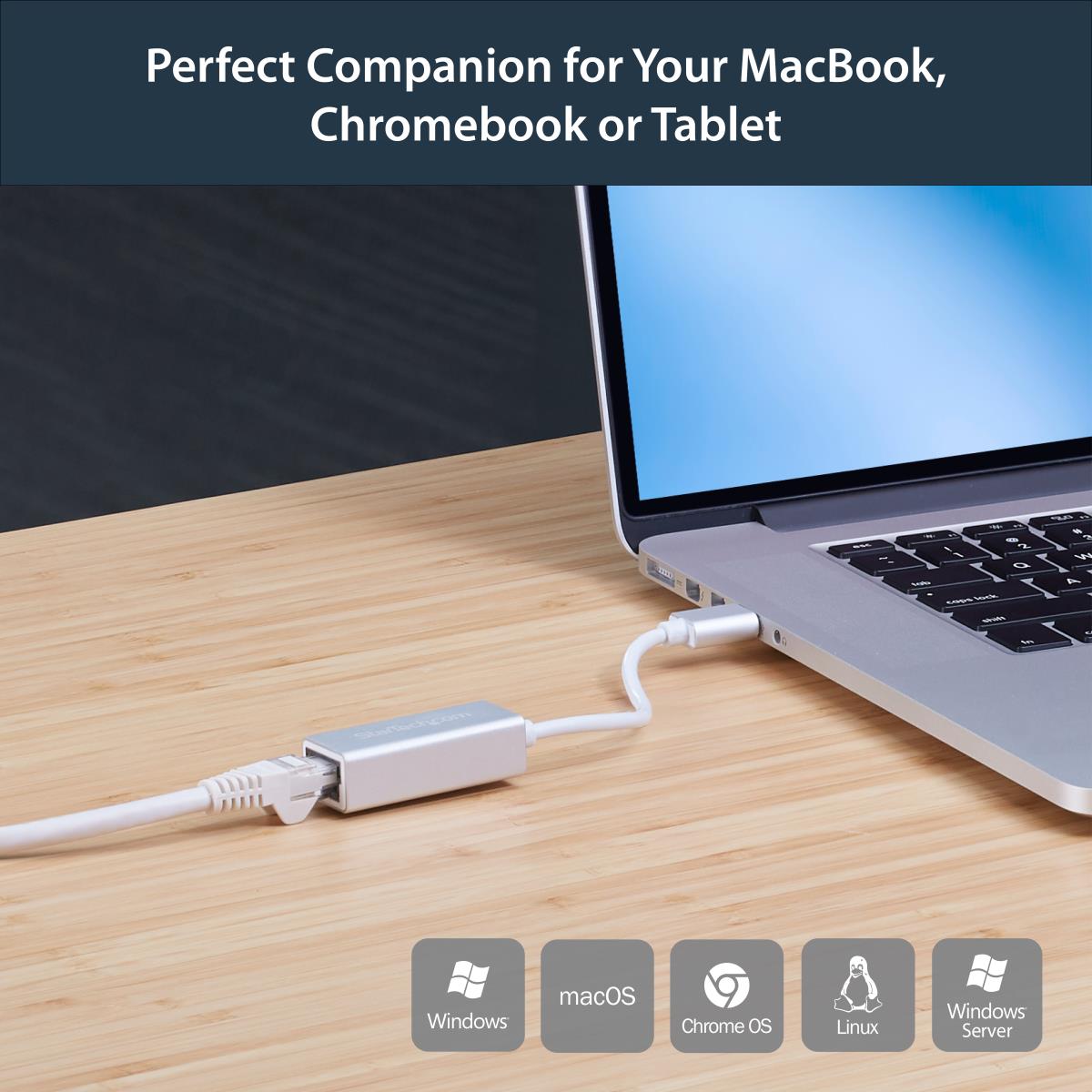 USB 3.0 To Gigabit Network Adapter - Silver