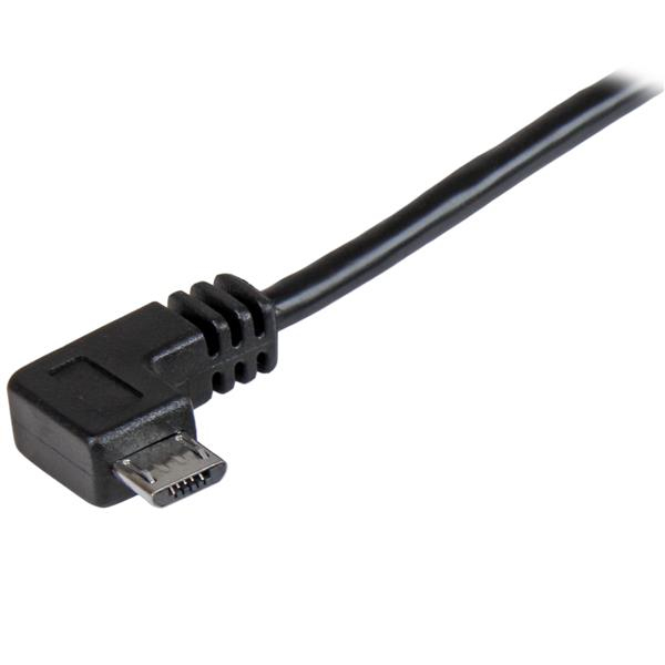 Micro-USB Charge-and-sync Cable M/m - Right-angle Micro-USB - 28/24 Awg - 1 M