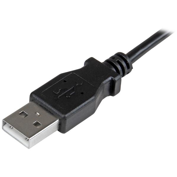 Micro-USB Charge-and-sync Cable M/m - Right-angle Micro-USB - 28/24 Awg - 1 M