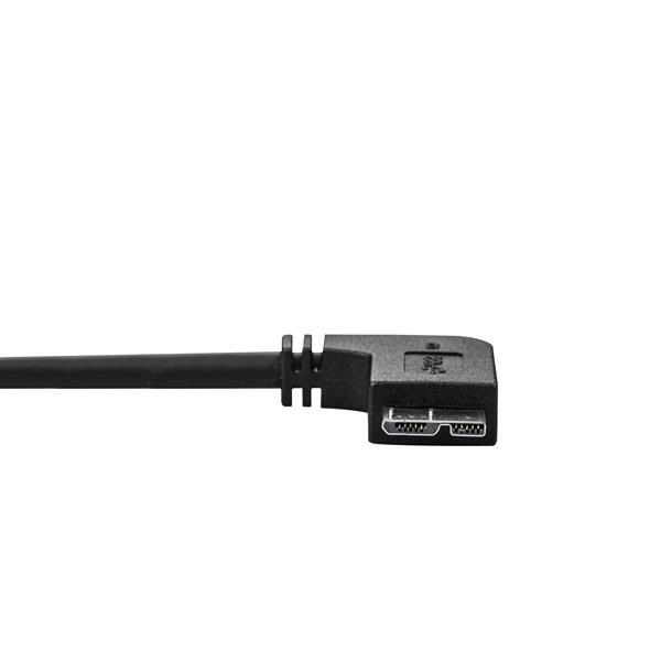 Slim Micro USB 3.0 Cable - M/m - Left-angle Micro-USB - 0.5m