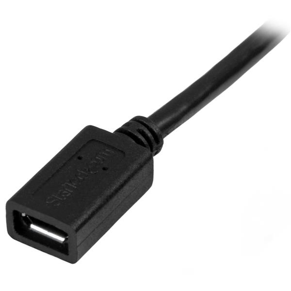 Micro-USB Extension Cable - M/f - 0.5m