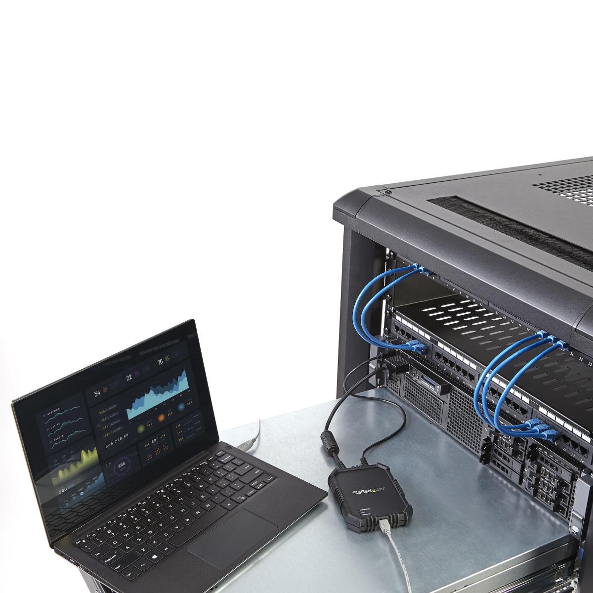 KVM Console Laptop-to-server With Rugged Housing