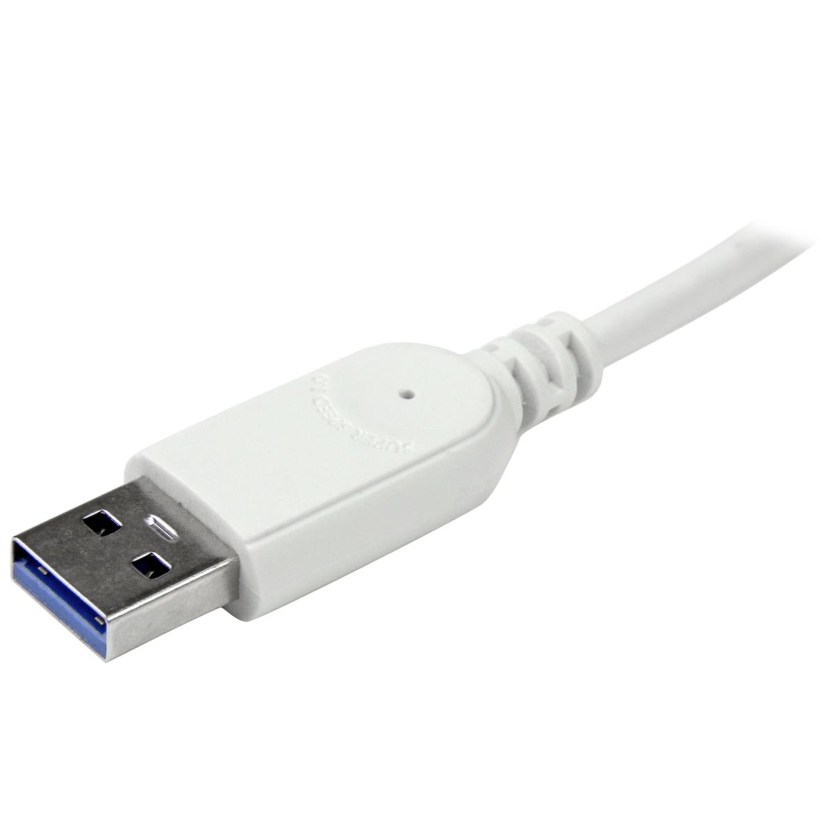 Compact USB 3.0 Hub 7-port With Built-in Cable