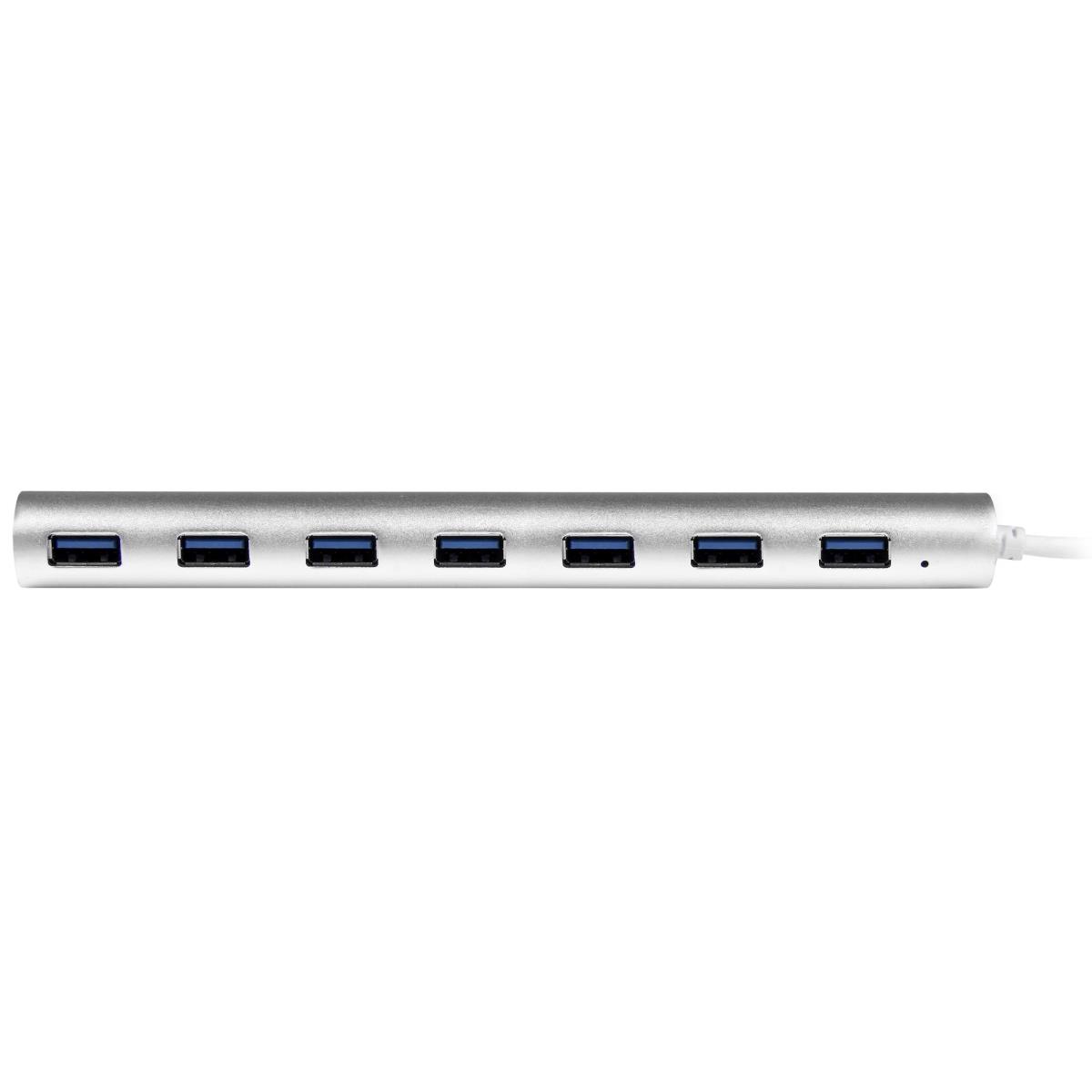 Compact USB 3.0 Hub 7-port With Built-in Cable