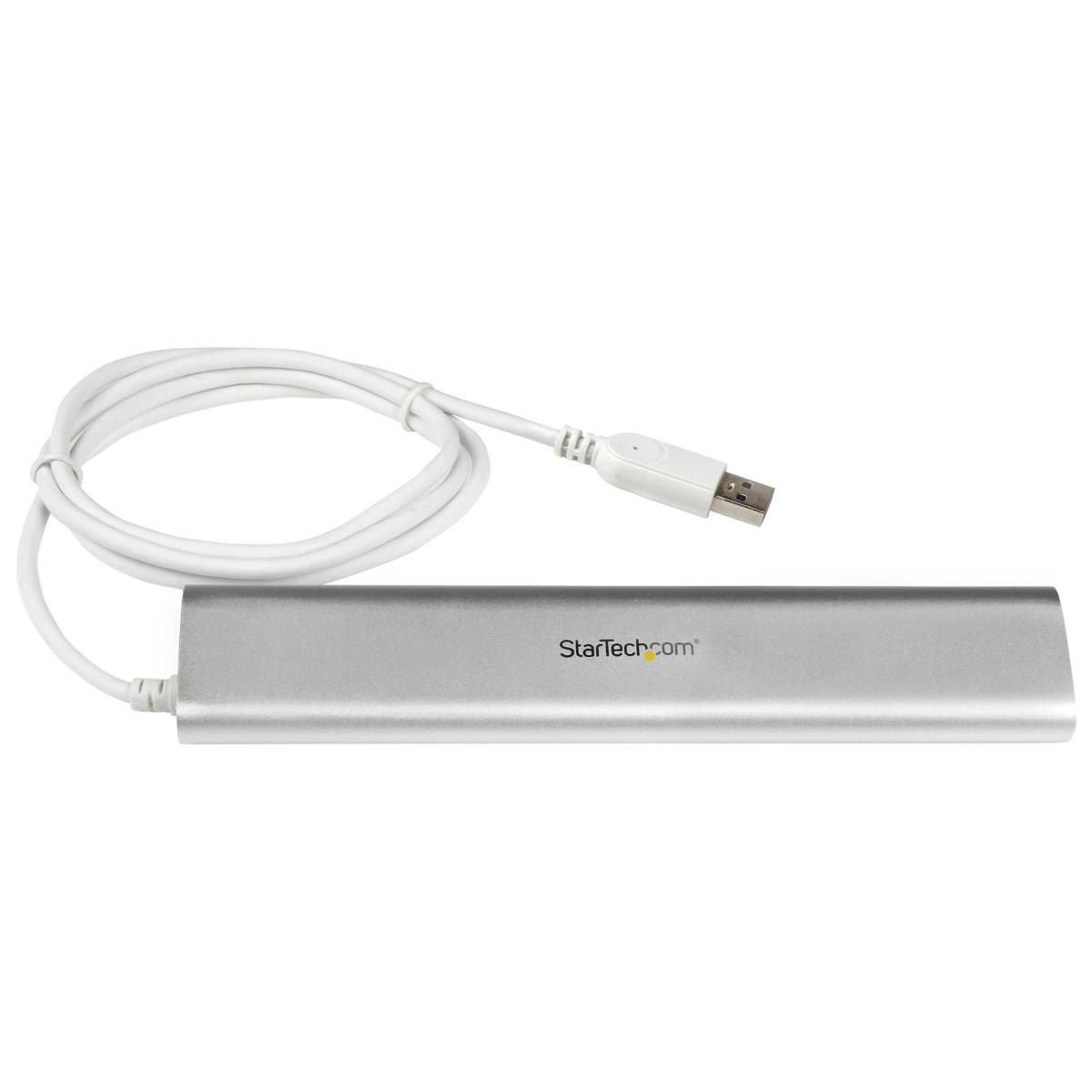 Compact USB 3.0 Hub 7-port With Built-in Cable