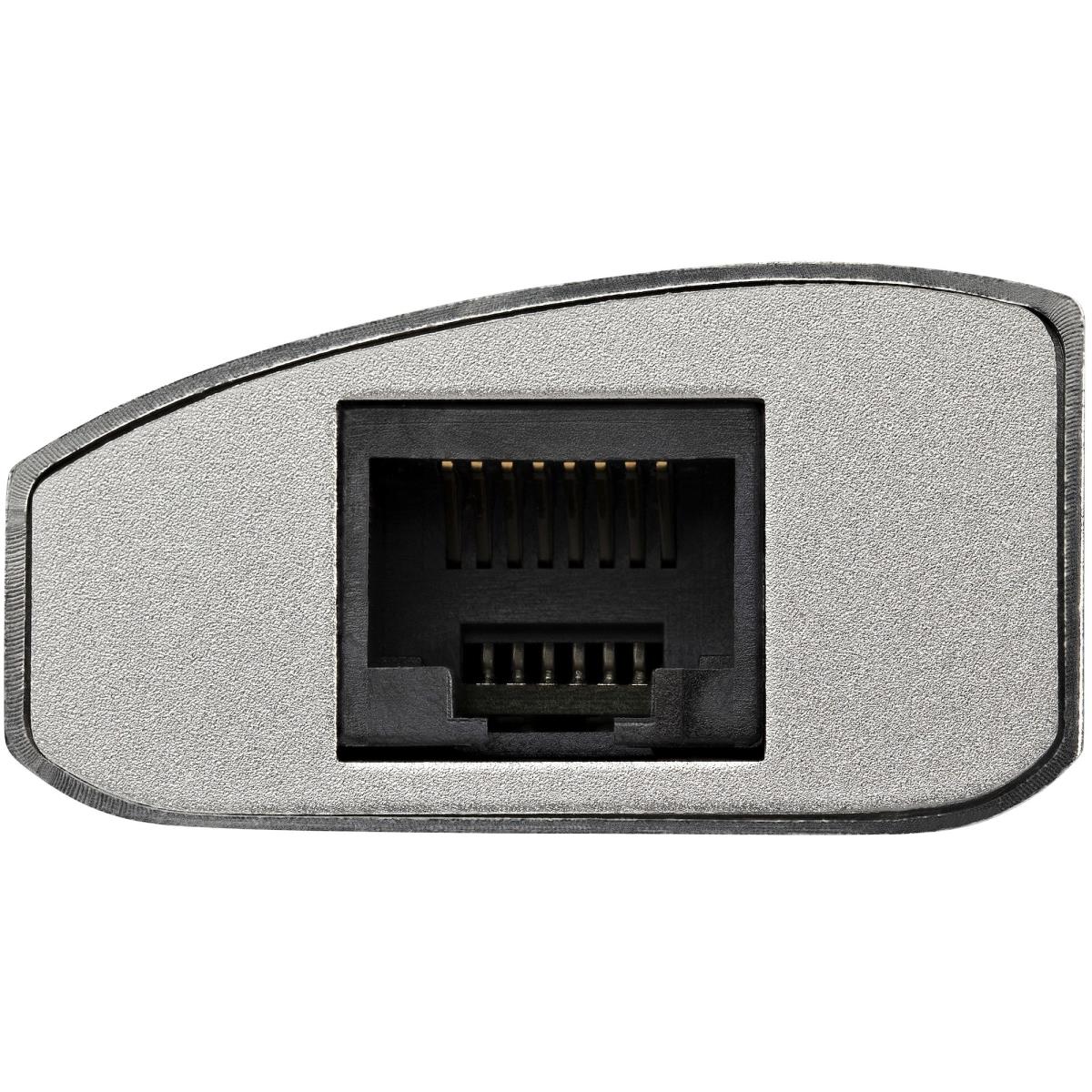 USB Hub 3port With Gigabit Network Adapter Silver