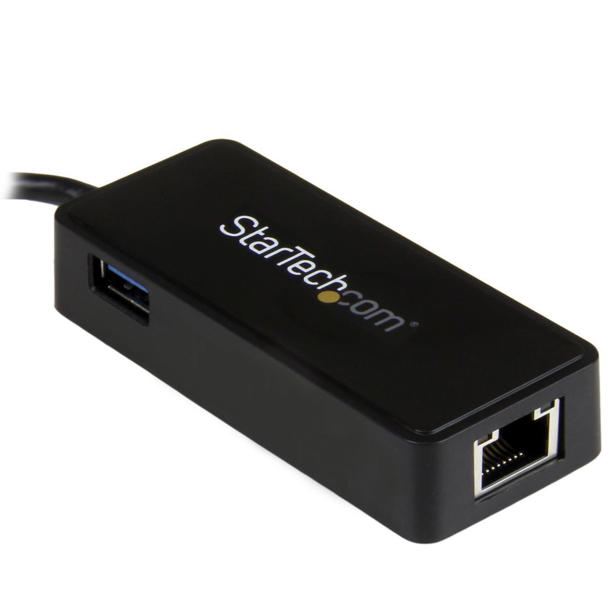 USB-C To Gigabit Network Adapter With Extra USB 3.0 Port