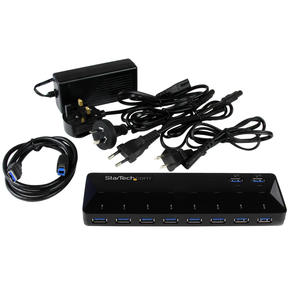Hub With Charge And Sync Ports 10-port USB 3.0 - 2 X 1.5a Ports