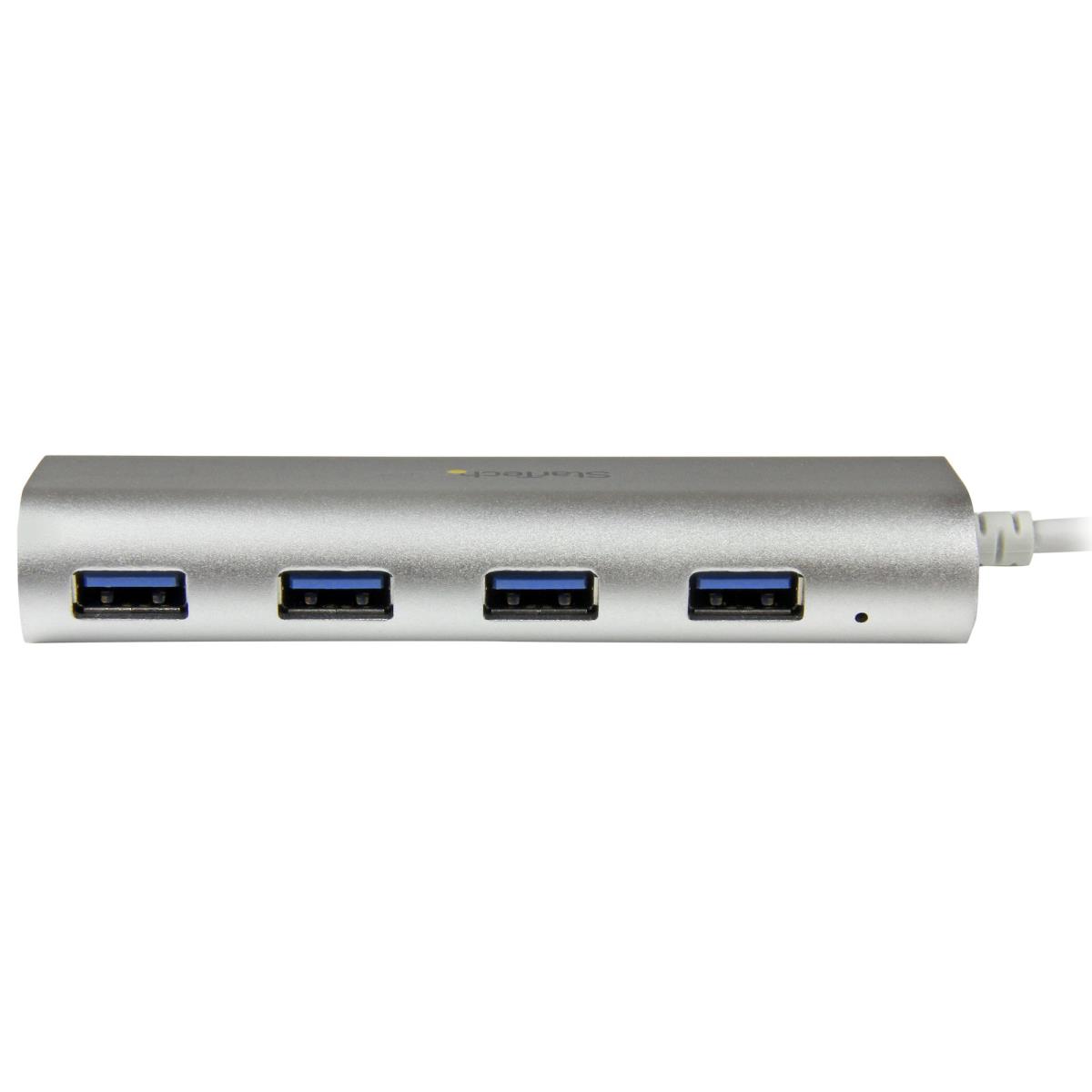 Portable USB Hub 3.0 4-port With Built-in Cable