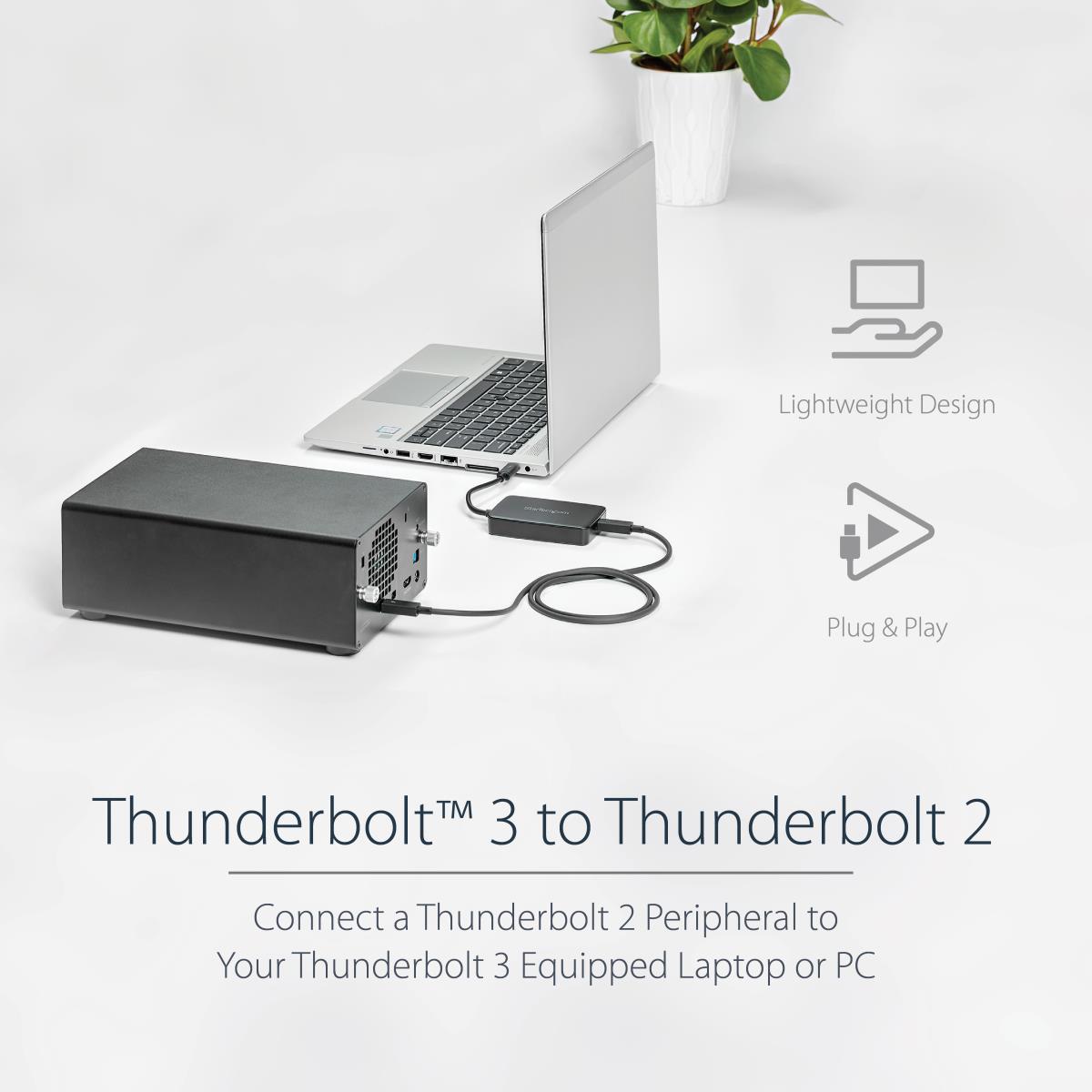 Thunderbolt 3 USB C To Thunderbolt Adapter