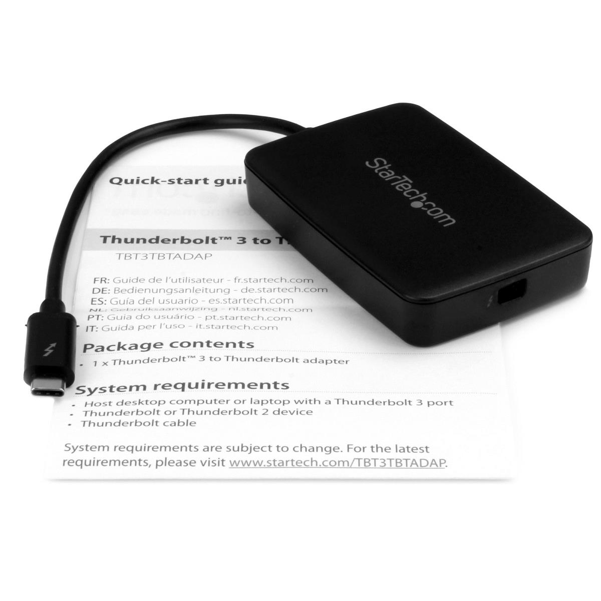 Thunderbolt 3 USB C To Thunderbolt Adapter