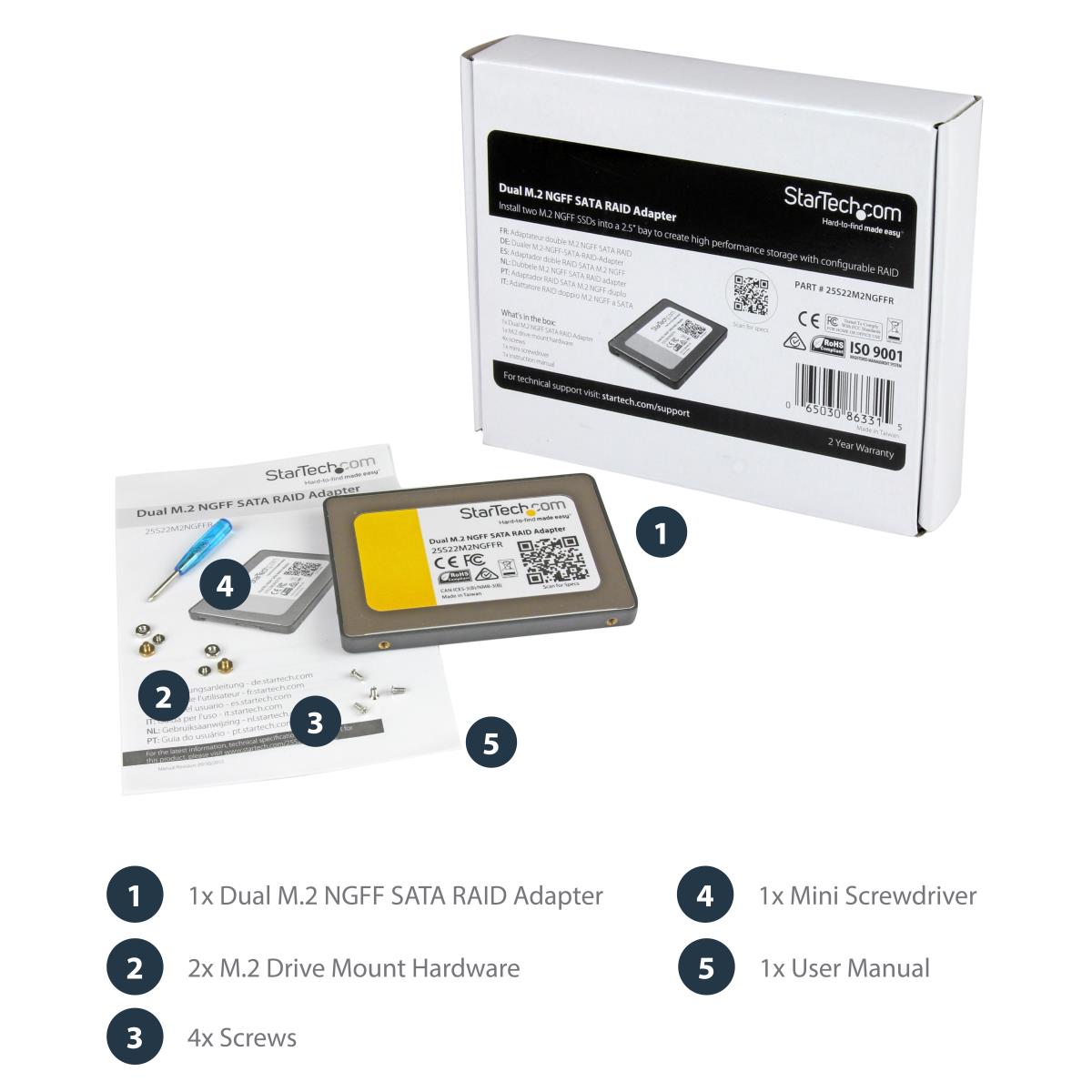 Dual M.2 Ngff SATA Adapter With Raid