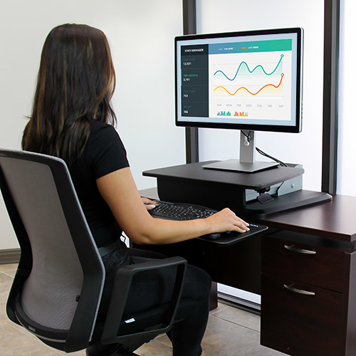 Ergonomic Sit-to-stand Workstat Ion One Touch Height Adjustment