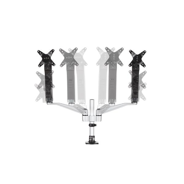 Dual Monitor Mount Full Motion Articulating Arms - Stackable