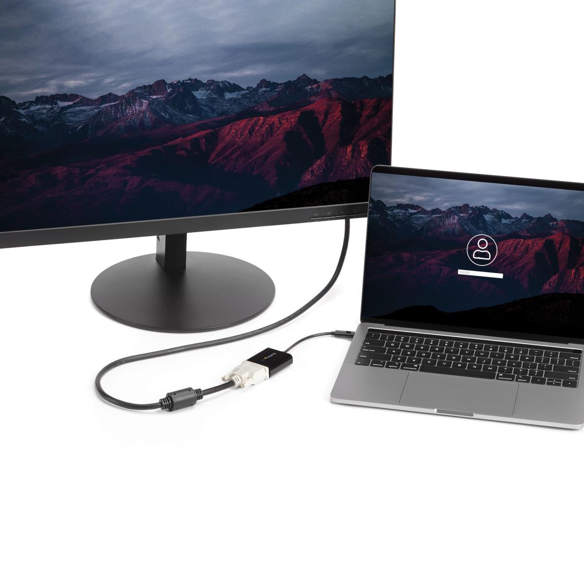 USB Type C To DVI Adapter USB-c DVI Video Converter-black