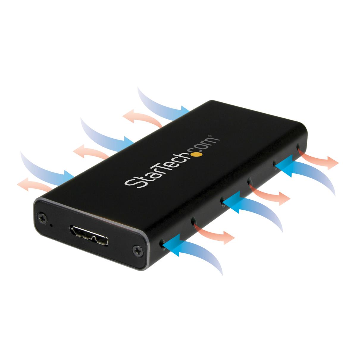 Portable M.2 Ngff SATA Enclosure - USB 3.1 (10gbps) With USB-c Cable