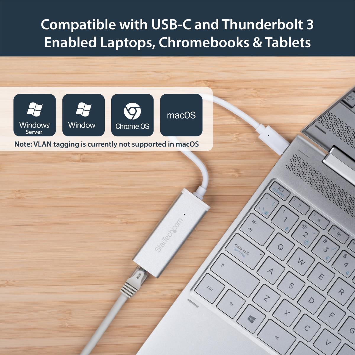 USB-c To Gigabit Network Adapter - Silver