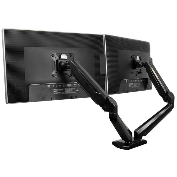 Dual Monitor Mount With 2-port USB And Audio Pass-through