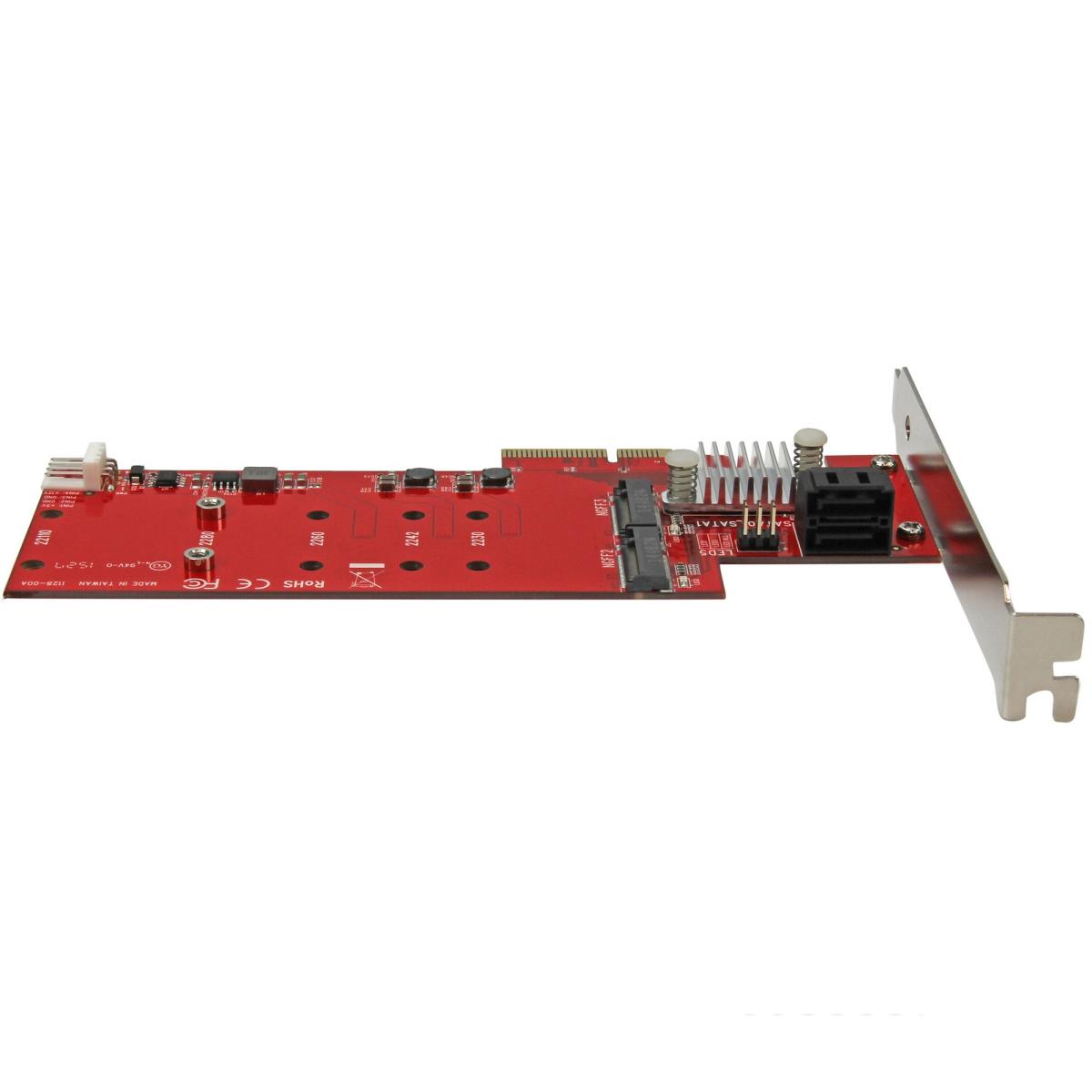 SSD Raid Controller Card Plus 2x M.2 Ngff/ 2x SATA III Ports - Pci-e